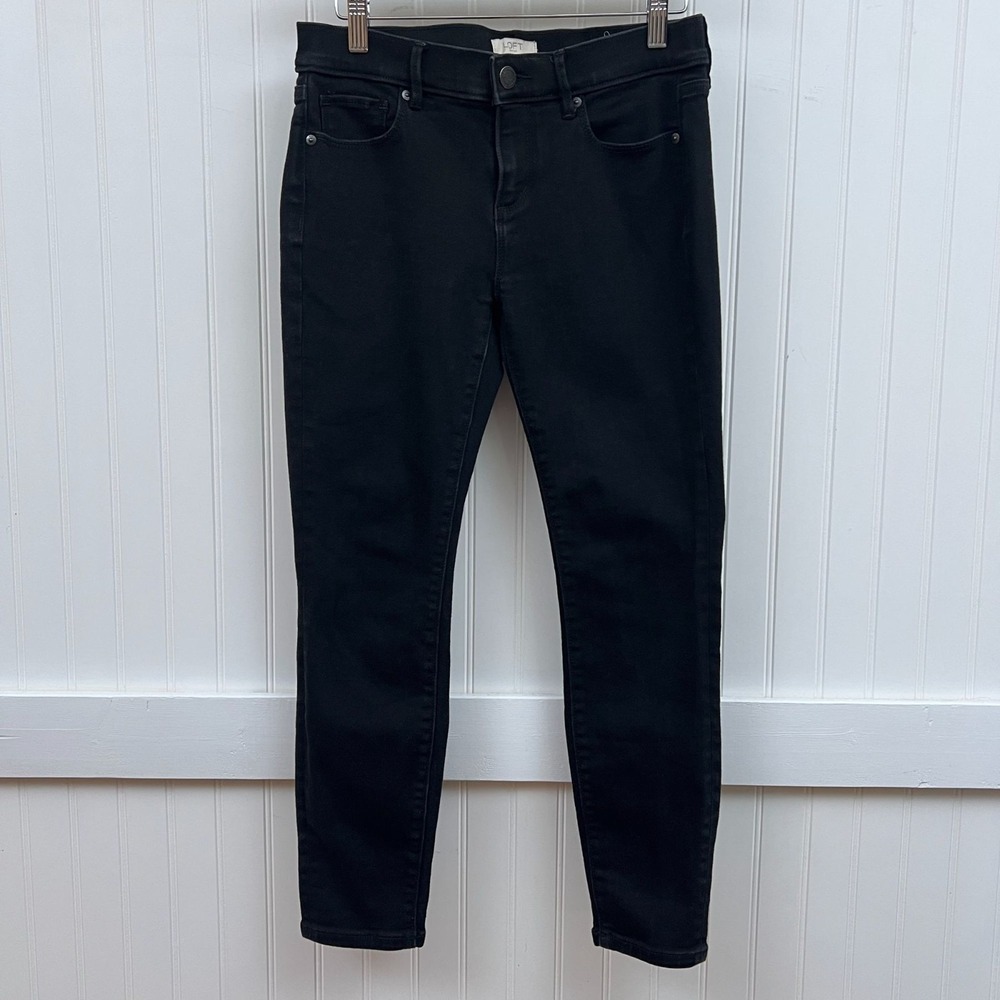 LOFT Skinny Jeans Grunge Emo Witchy Petite Denim Indie Black Modern Women's